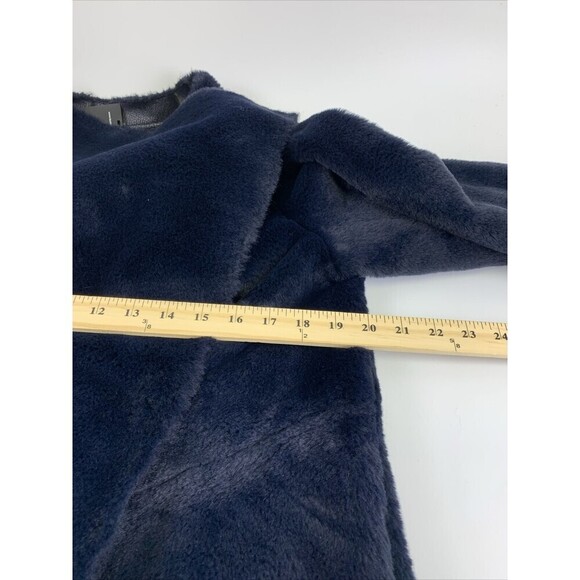 New Tags Lauren Vidal Nuit Faux Fur Jacket Luna Faux Leather Lined Womens Small - Picture 14 of 15